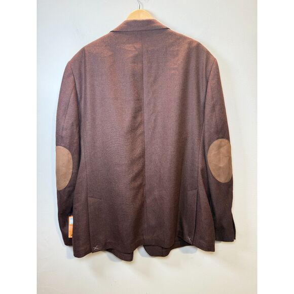 Tallia Sport Coat Men's Size 50R Brown Slim Fit Textured Wool Blend Workwear NWT - Picture 4 of 7